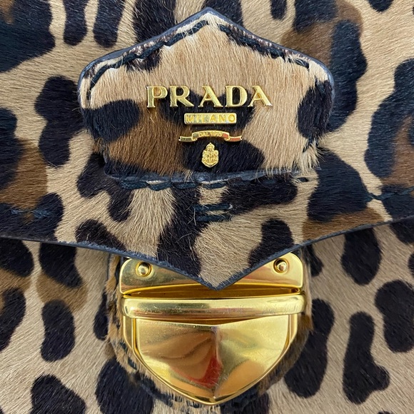 PRADA Leopard Print Envelope Clutch - Used - Picture 4 of 12